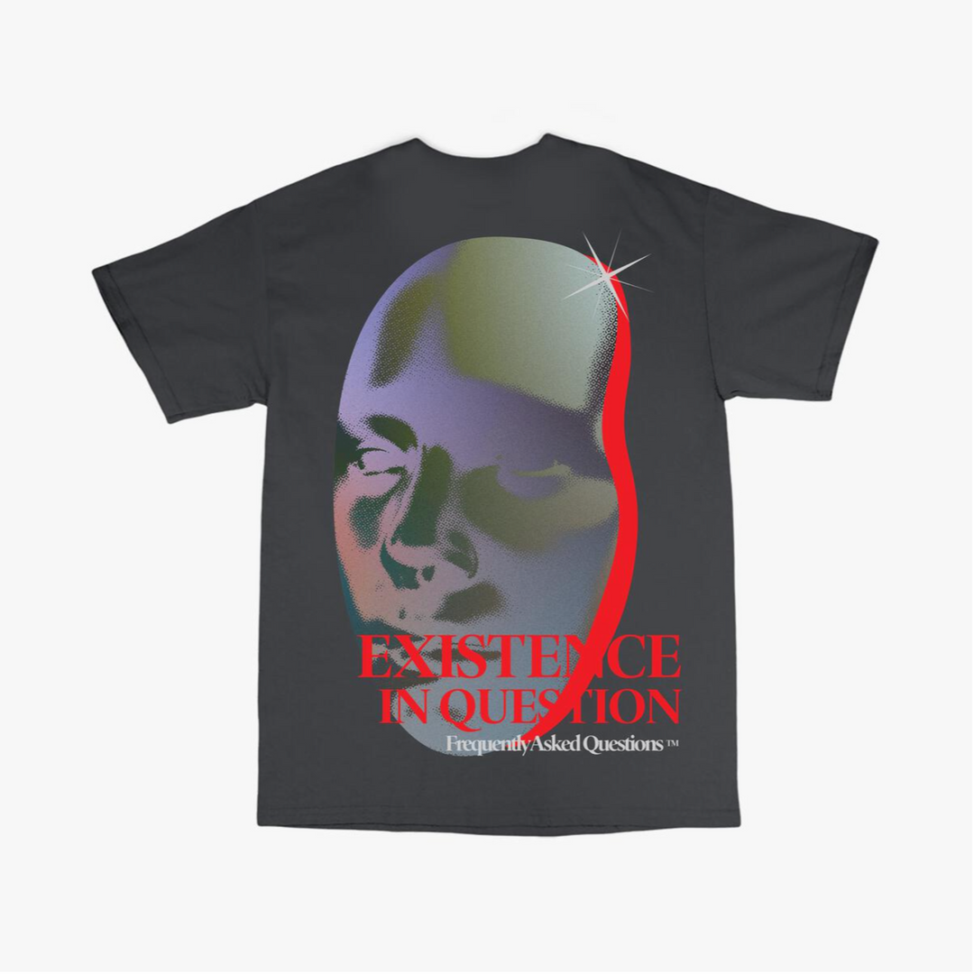 Existence Heavyweight Tee - Dark Grey/Red