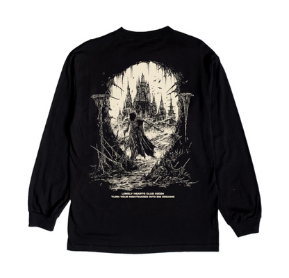 Dark Knight Long Sleeve Tee - Black