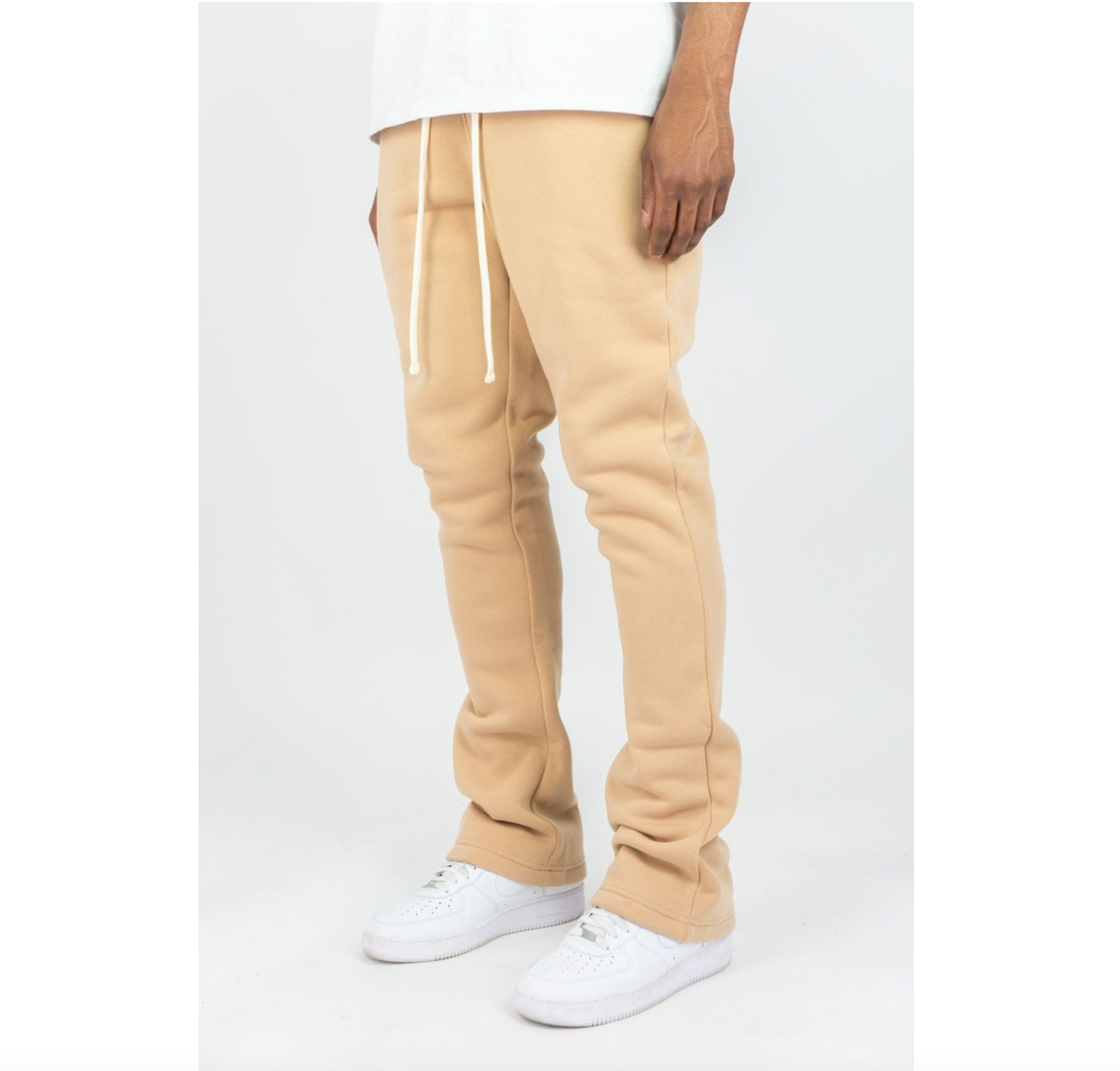 Stacked Fleece Pants (100-475 Beige)