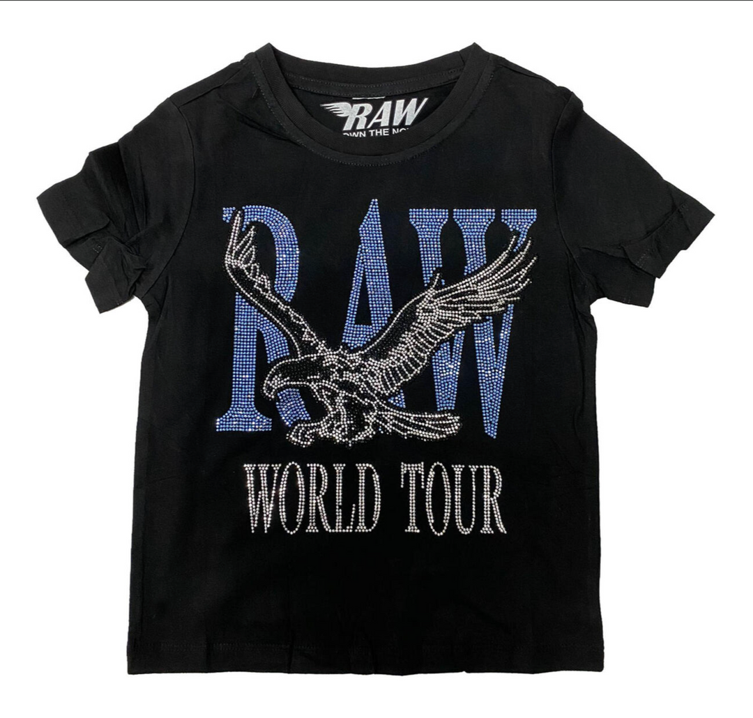 World Tour Sky Kids Tee - Black