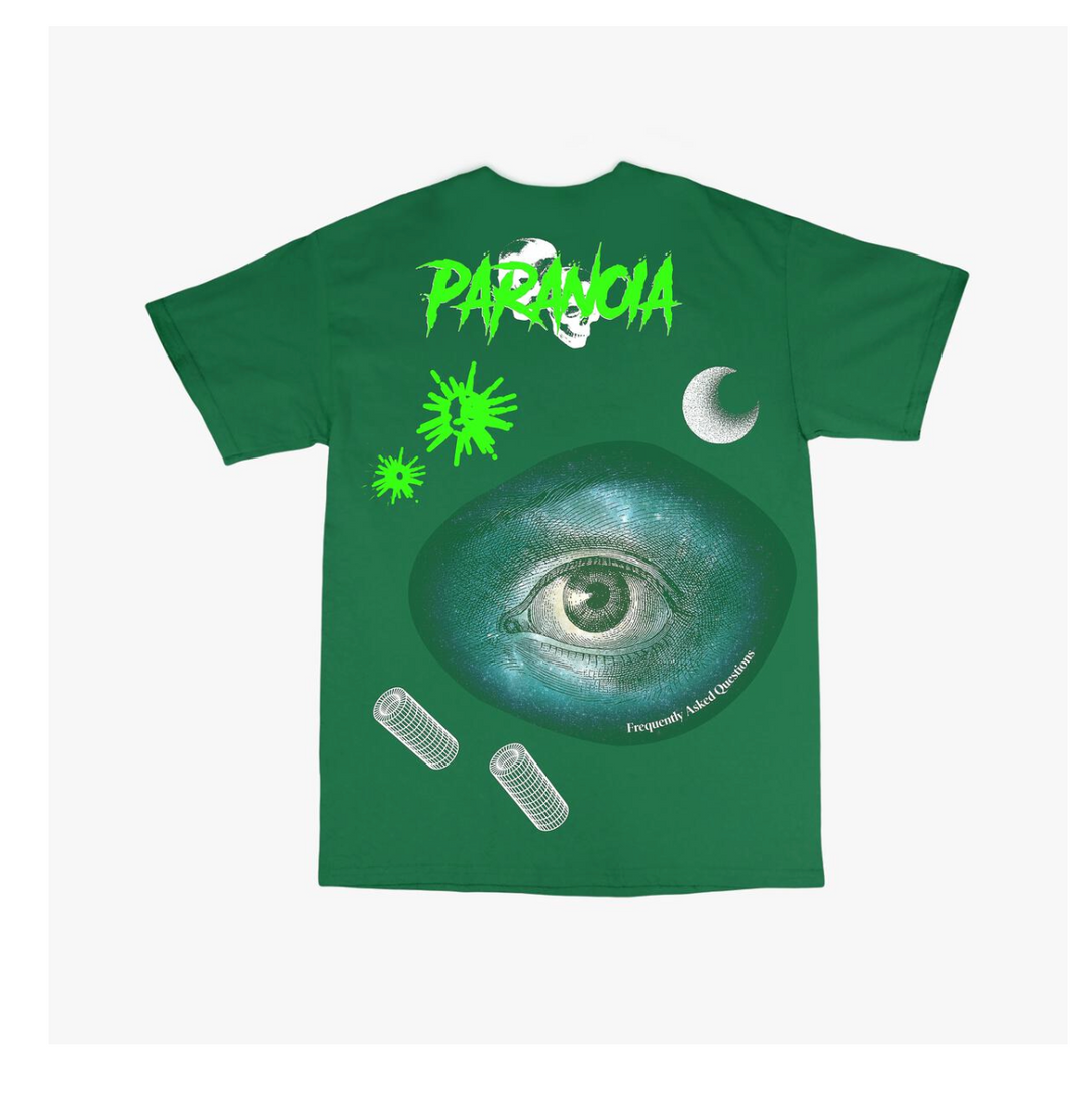 Paranoia Tee - Kelly Green