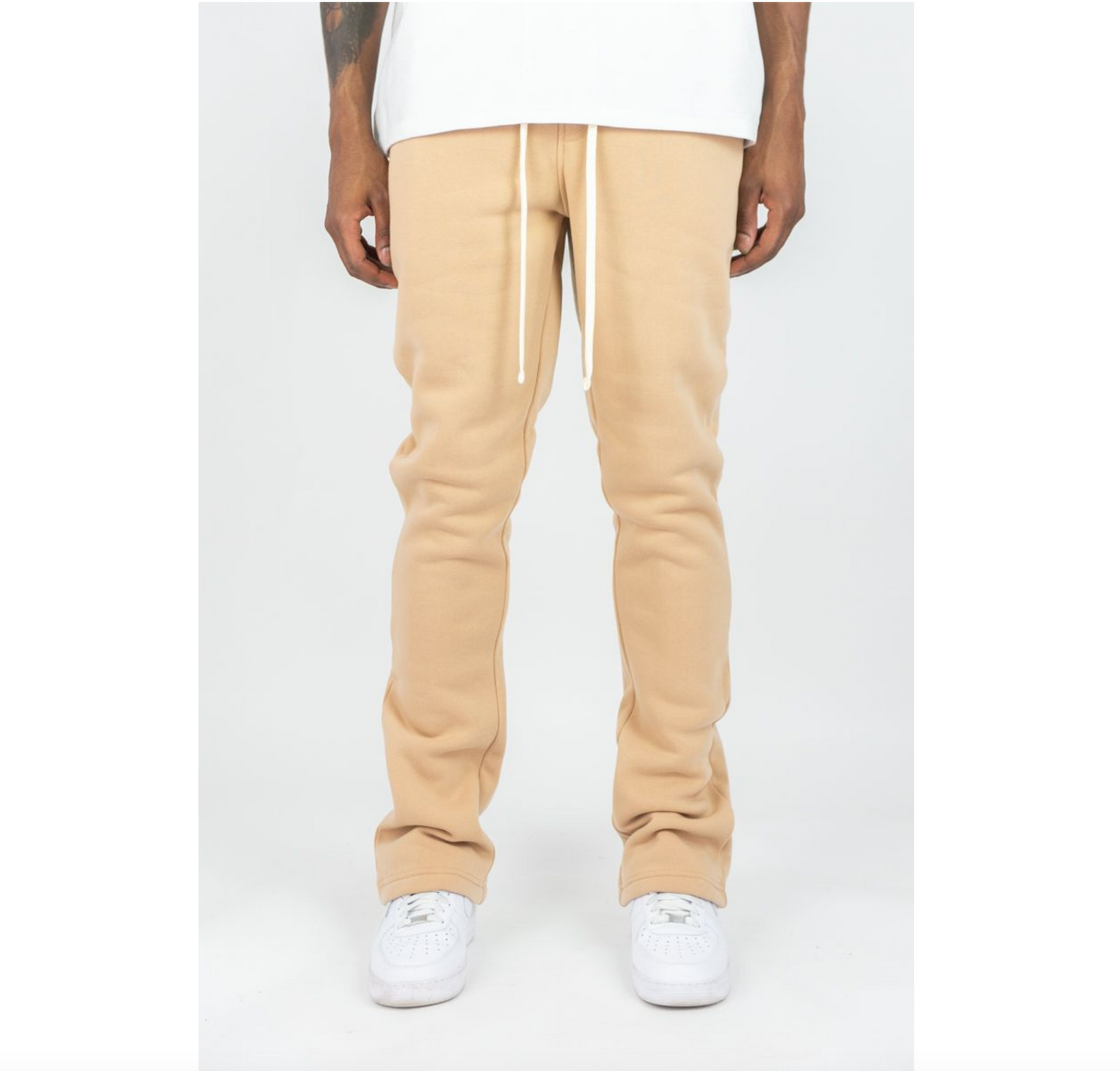 Stacked Fleece Pants (100-475 Beige)