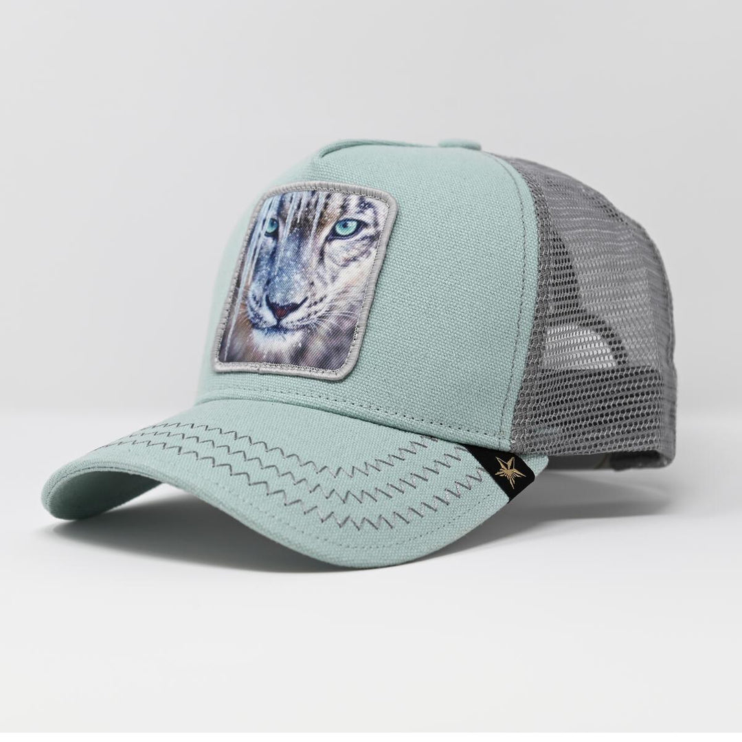 Ice Blue Leopard Cap