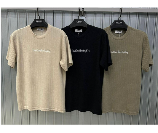 I Don't Care Tee - Black