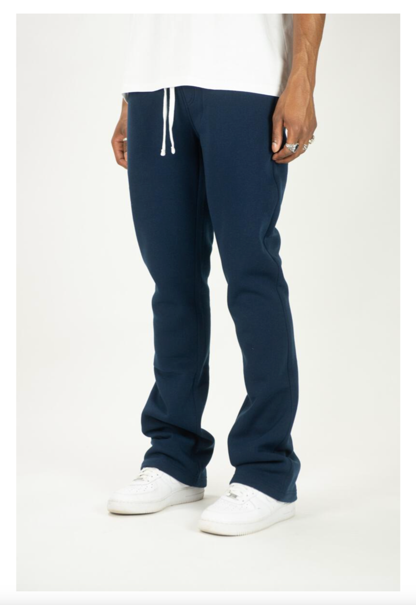 Stacked Fleece Pants (100-475 Navy)