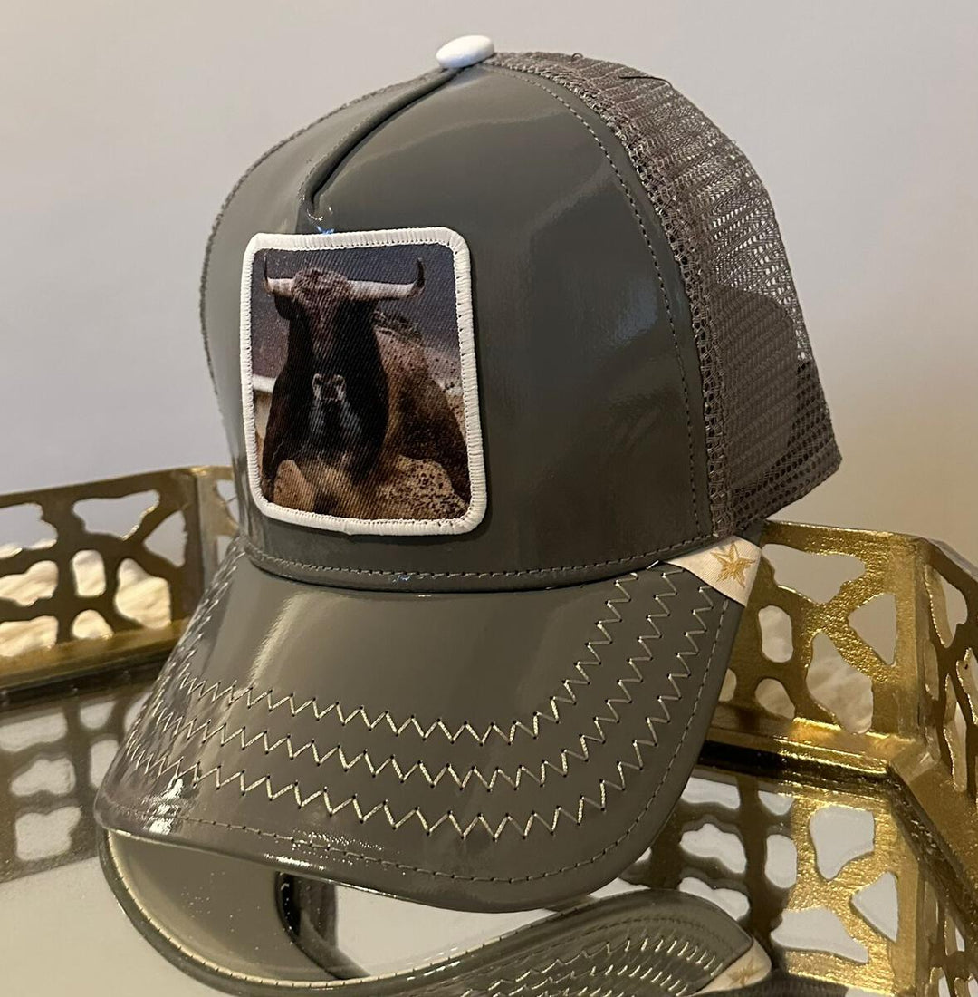 Dark Grey Bull Cap