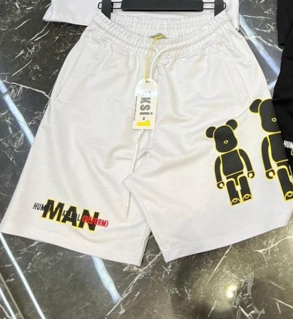 Man Set Shorts - White