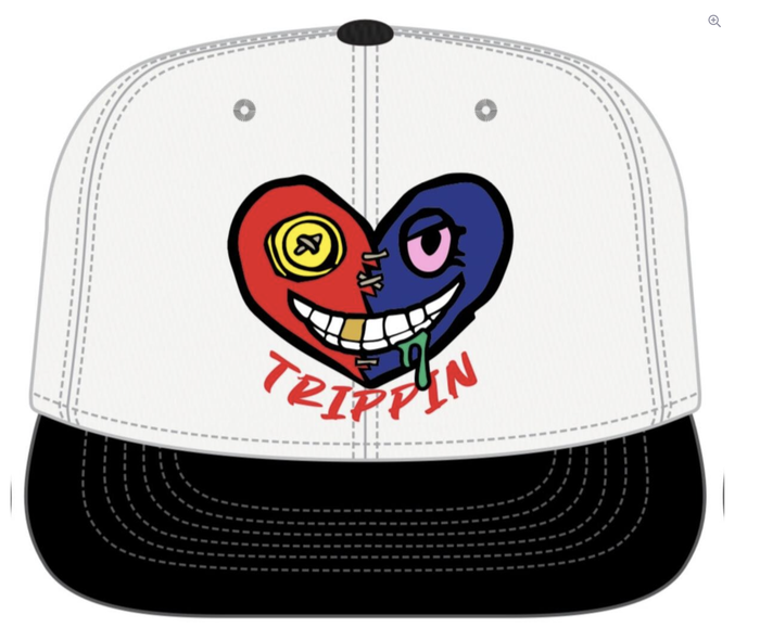 Trippin Heart Hat - White